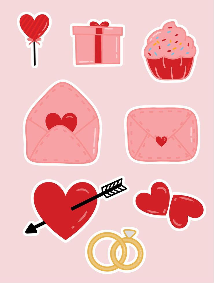 VALENTINE CUTE CLIP ART vector