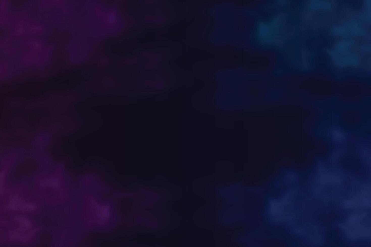 Blue and purple fog or smoke effect on dark background vector