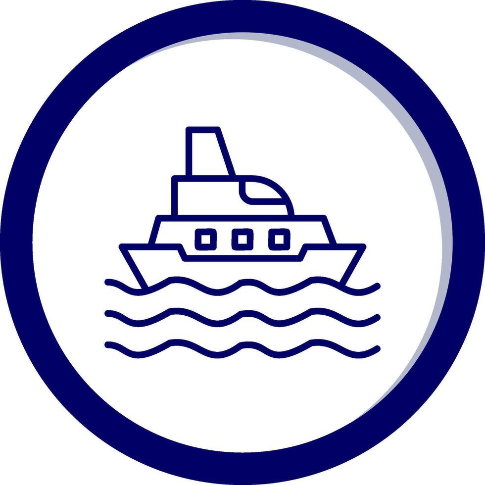 icono de vector de barco