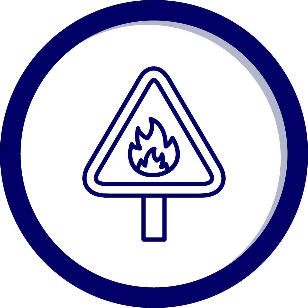 Flammable Vector Icon