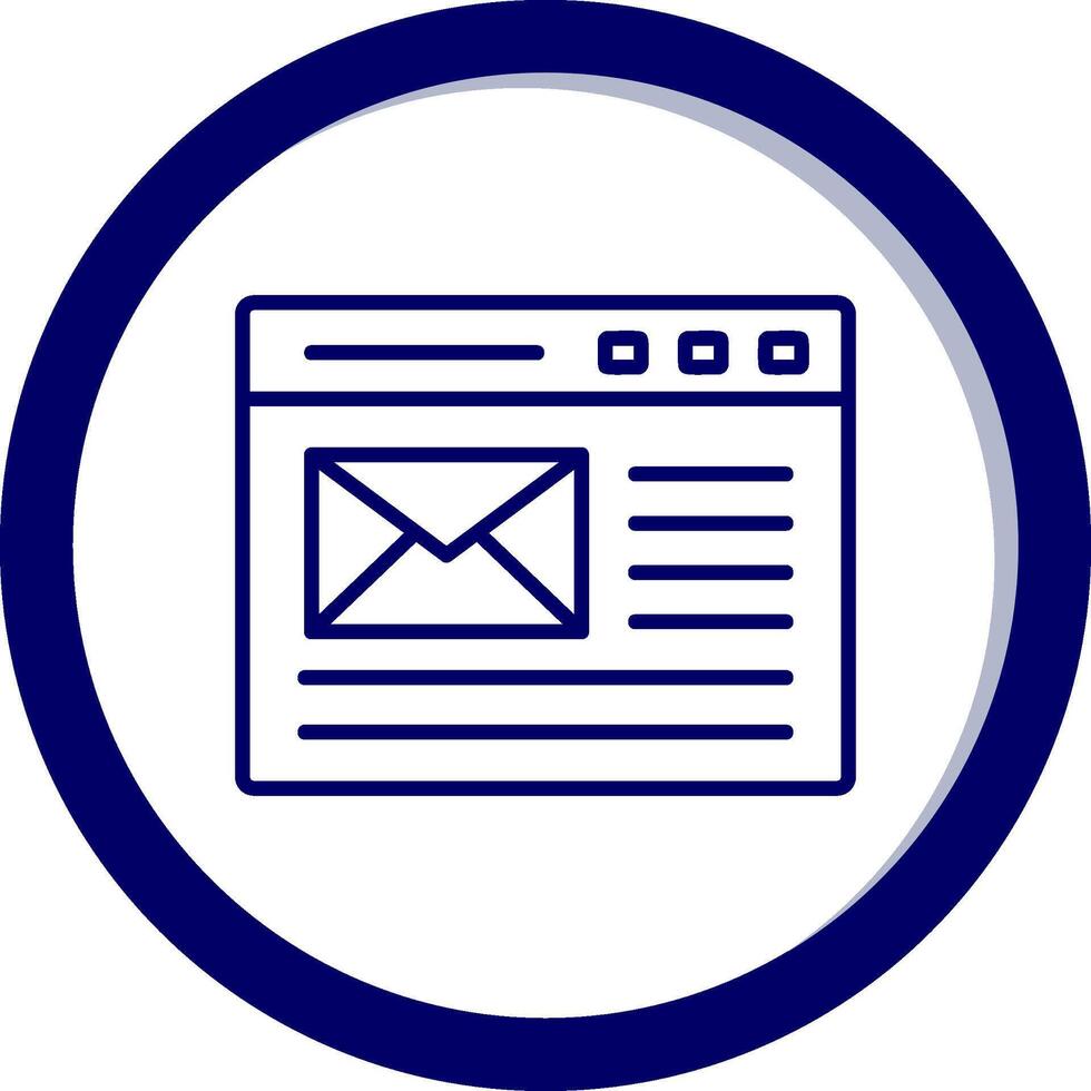 icono de vector de correo electrónico