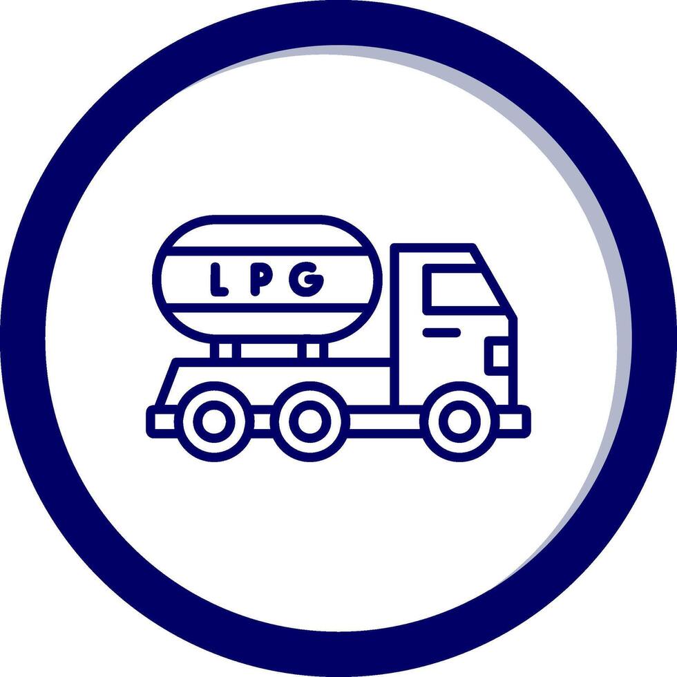 Gas Truck Vector Icon