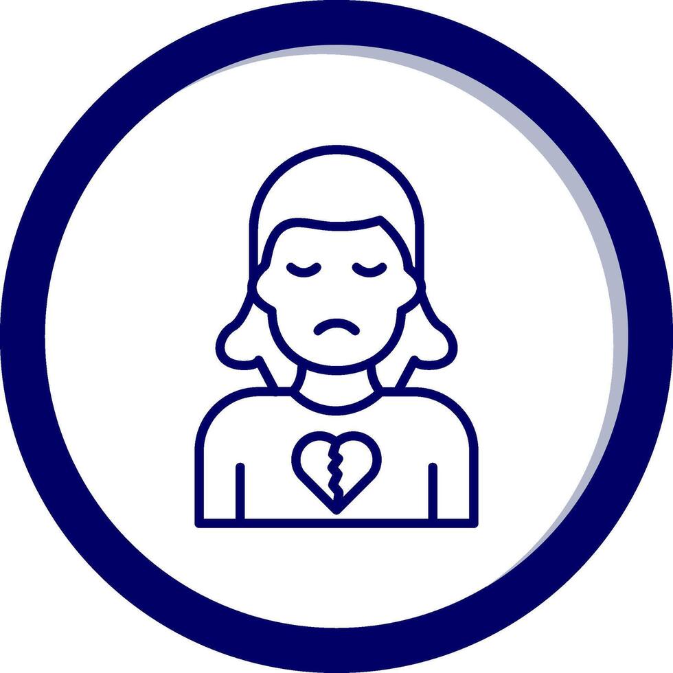 Broken Heart Vector Icon