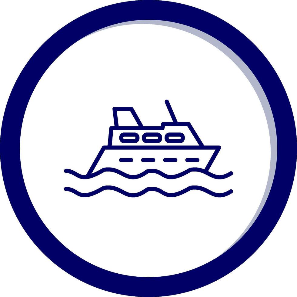 icono de vector de crucero