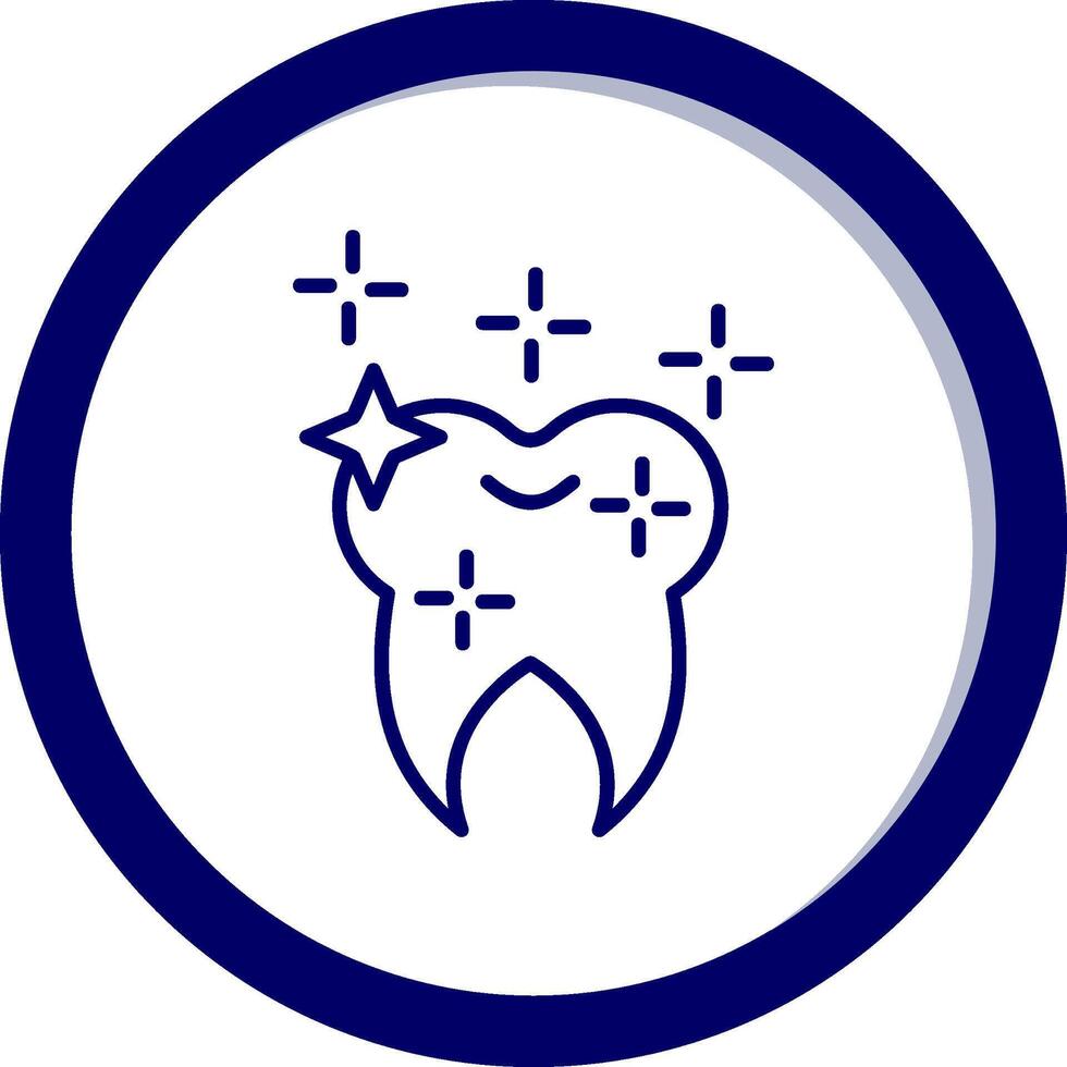 Shining Tooth Vector Icon