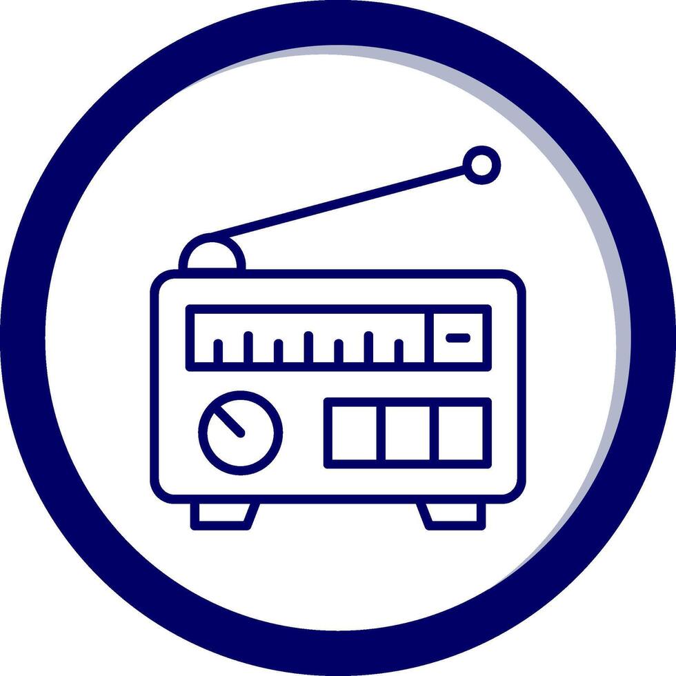 icono de vector de radio