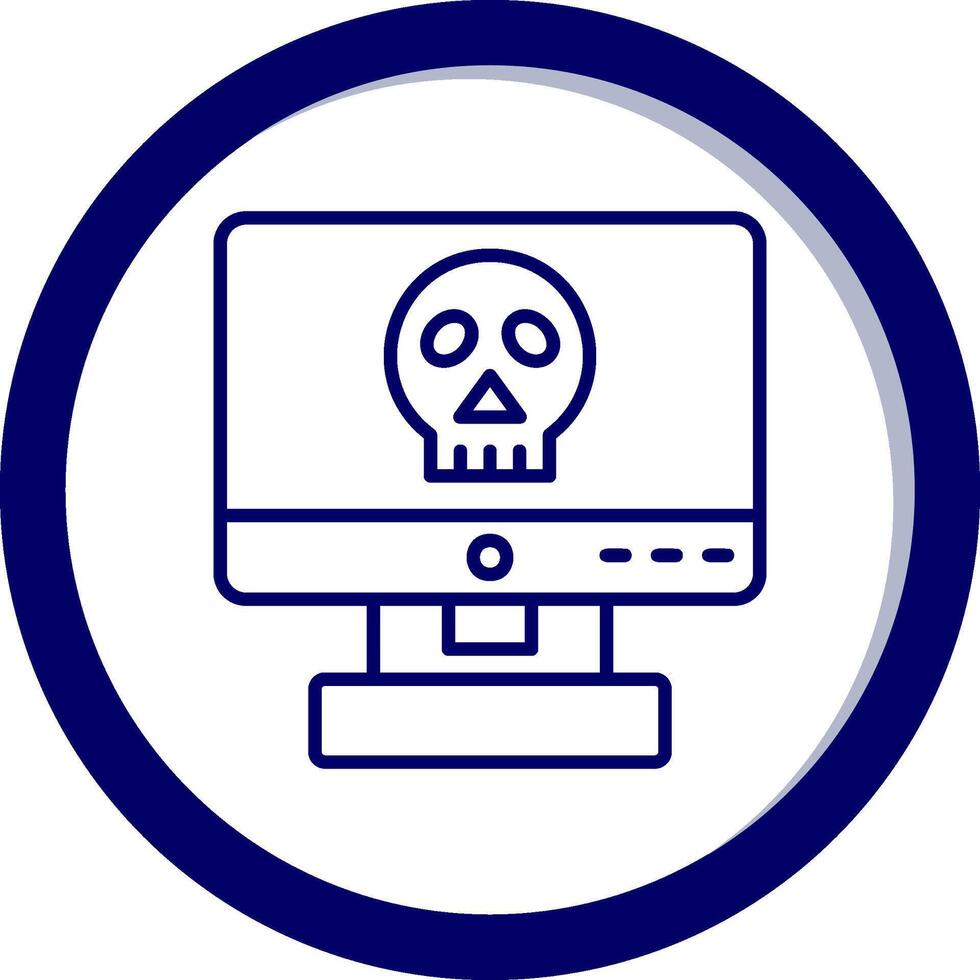 Computer Hacking Vector Icon