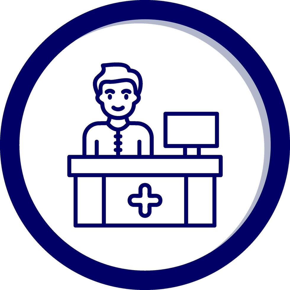 Receptionist Vector Icon 39383052 Vector Art at Vecteezy