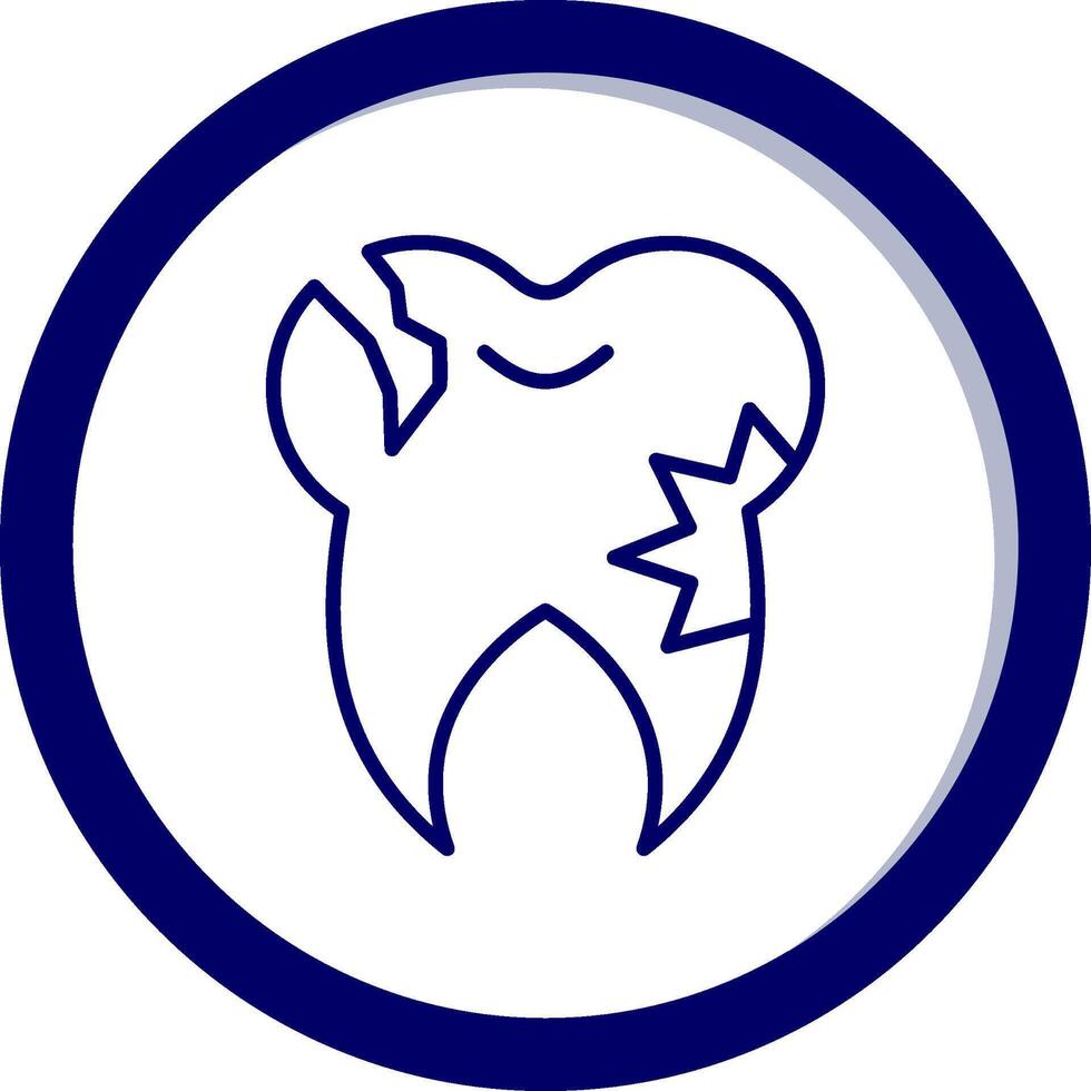 Caries Tooth Vector Icon