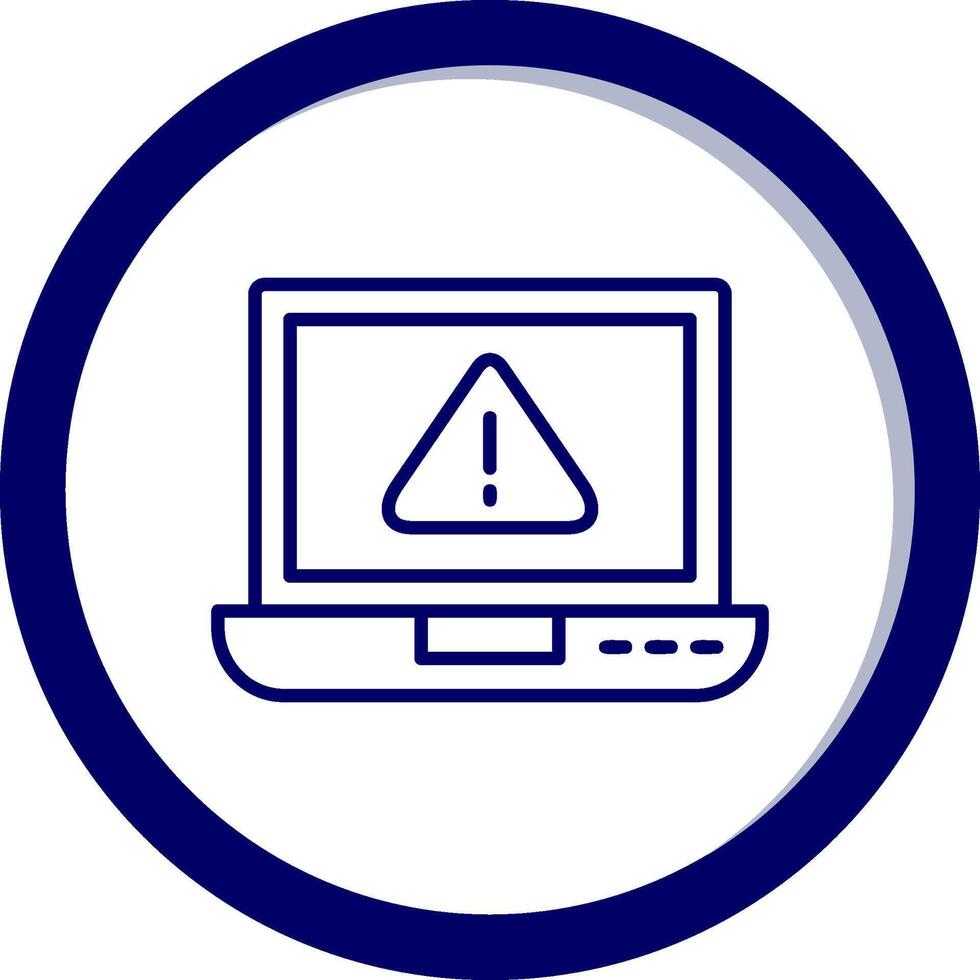 laptop Virus Vector Icon