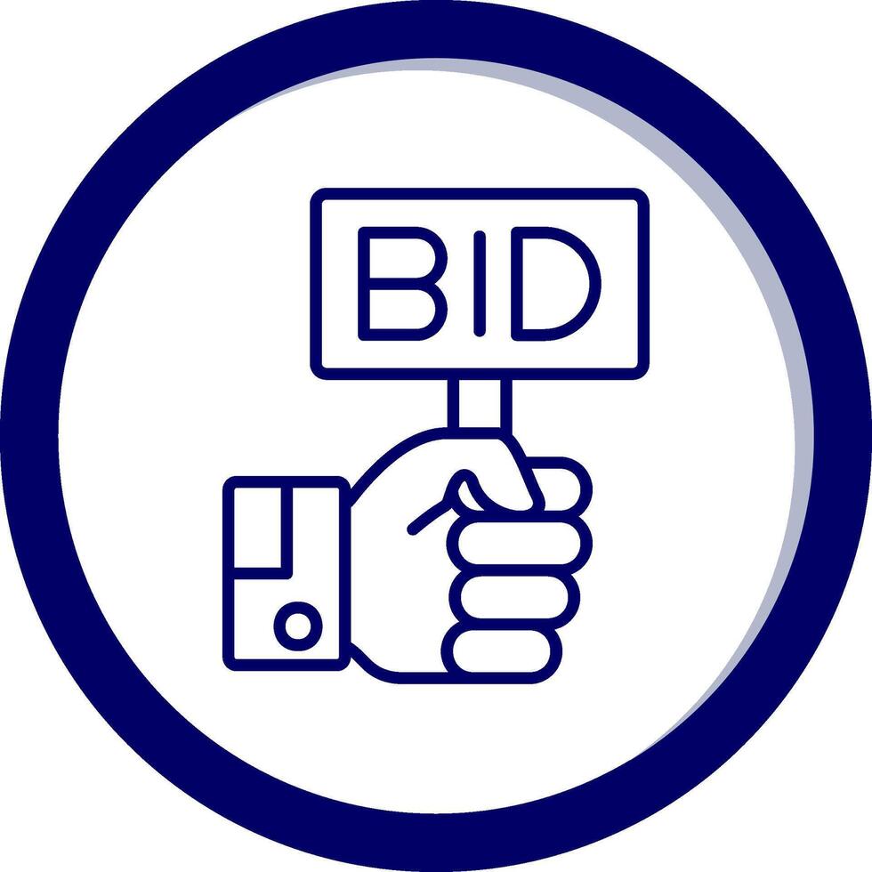 Bid Vector Icon