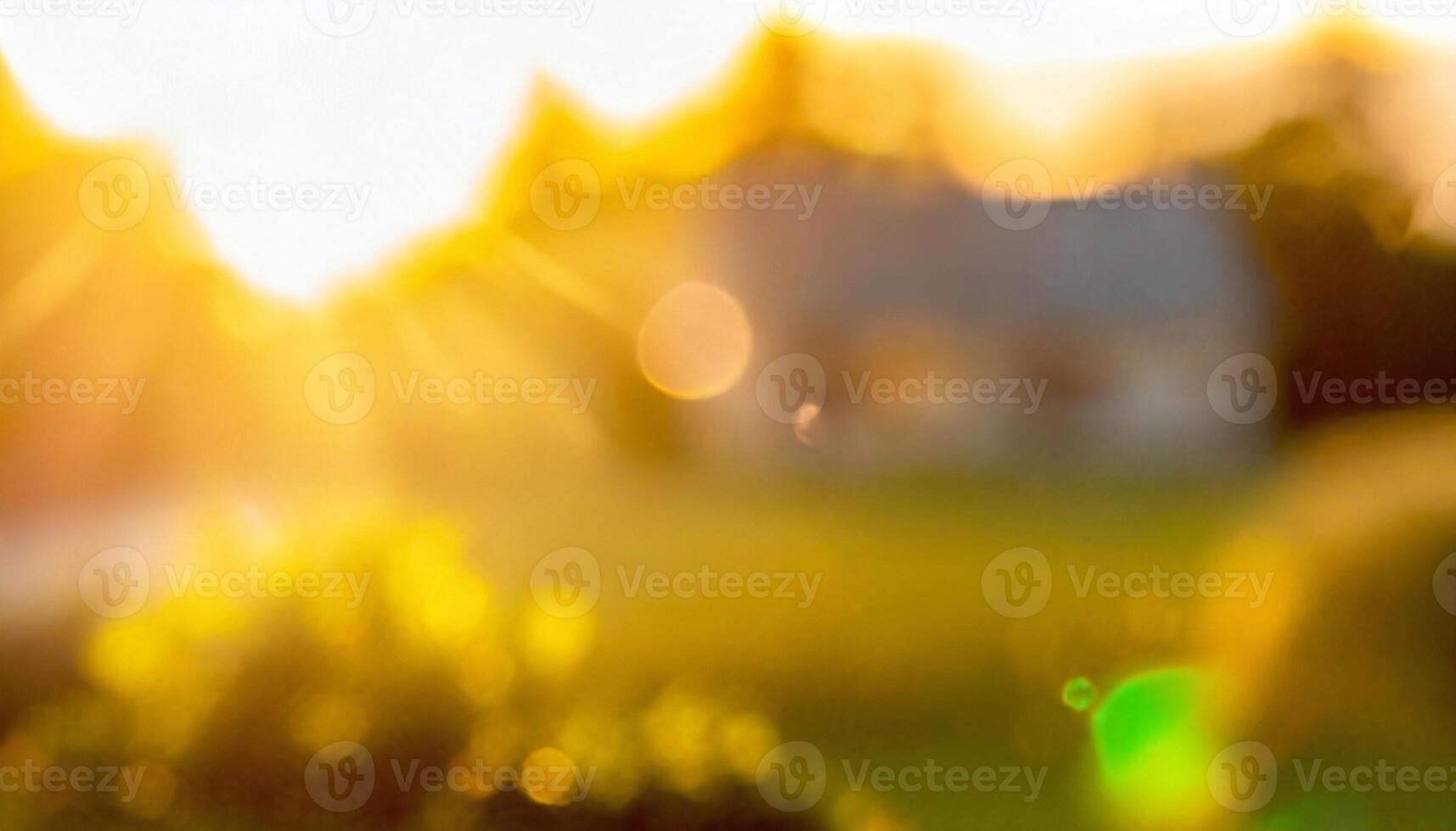 Blurred horizontal image with seasonal sunshine. Softness blurry background for presentation product, luxury relax. photo