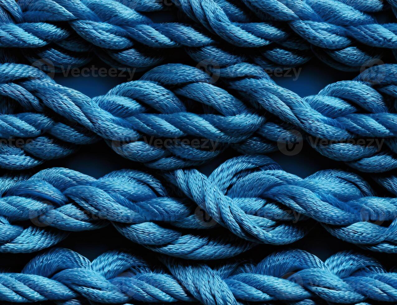 AI generated blue background from a soft textile material. photo