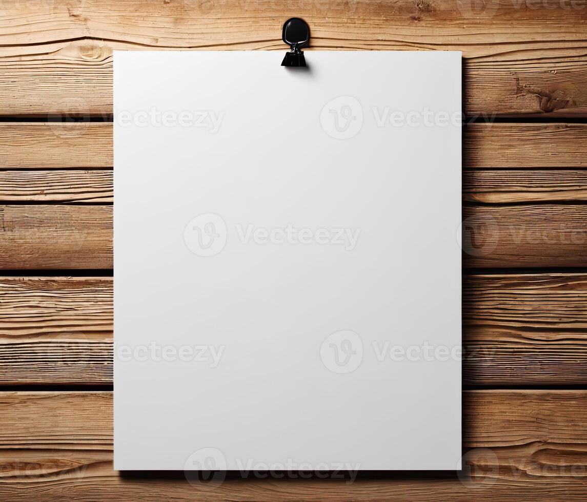 AI generated Blank white paper catalog, photo