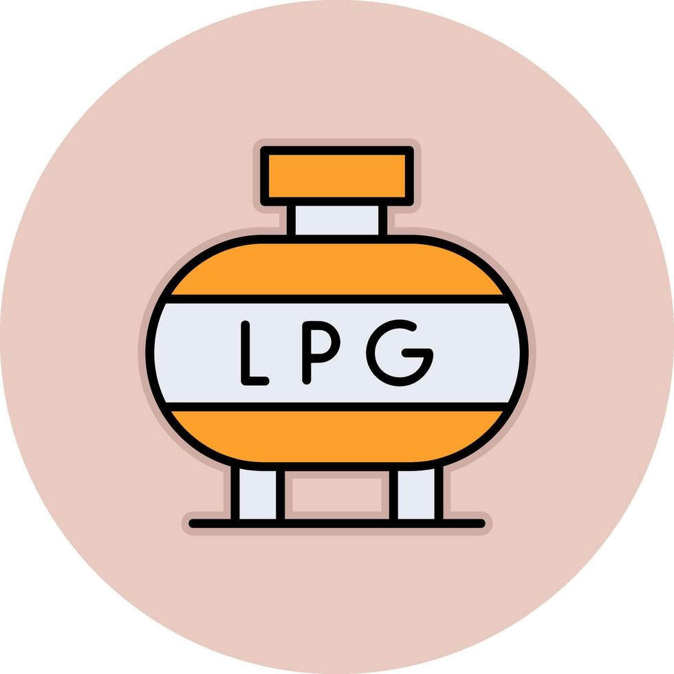 Liquefied Petroleum Gas Vector Icon