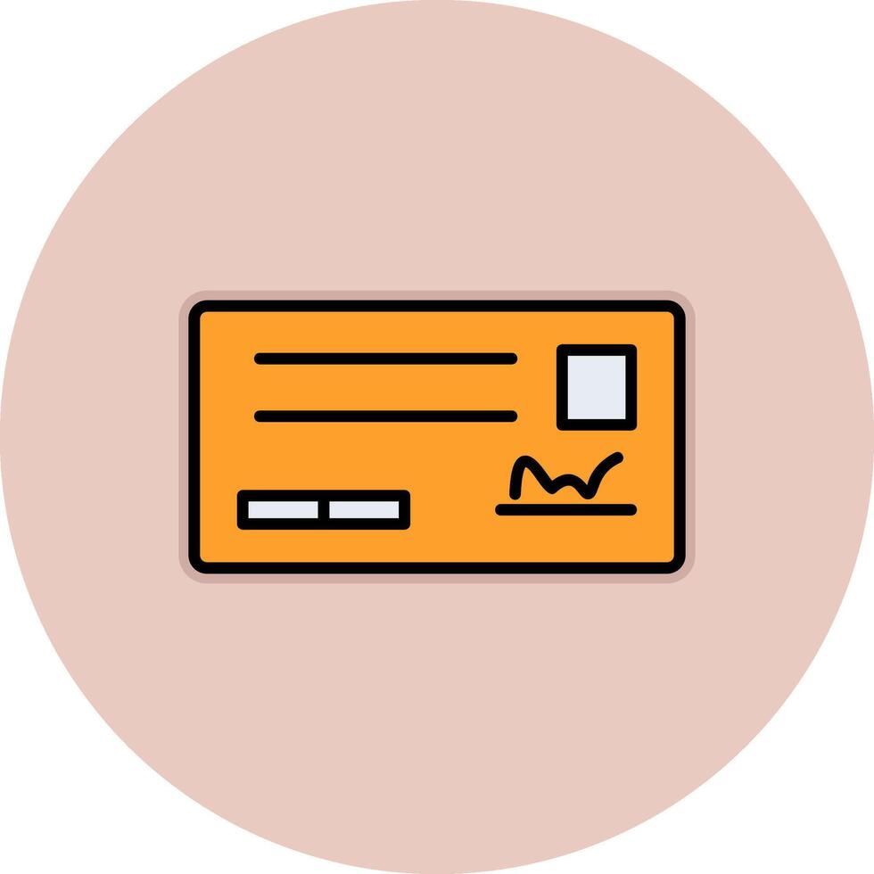 Cheque Vector Icon