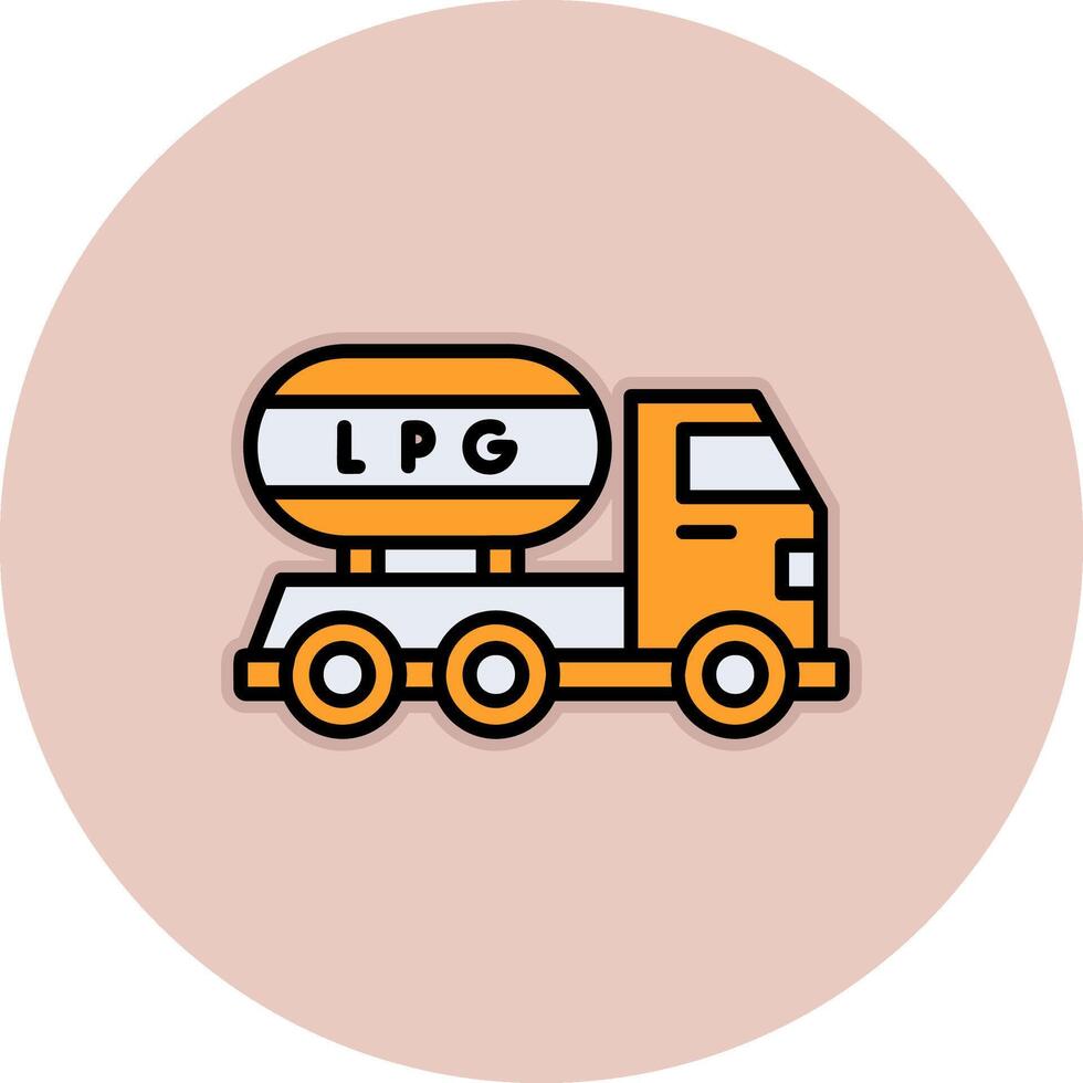 Gas Truck Vector Icon