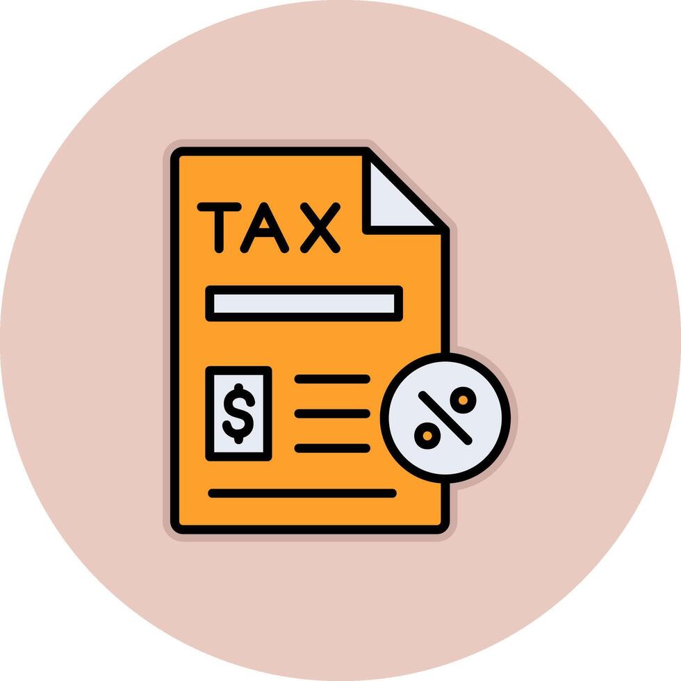 Tax Paperwork Vector Icon