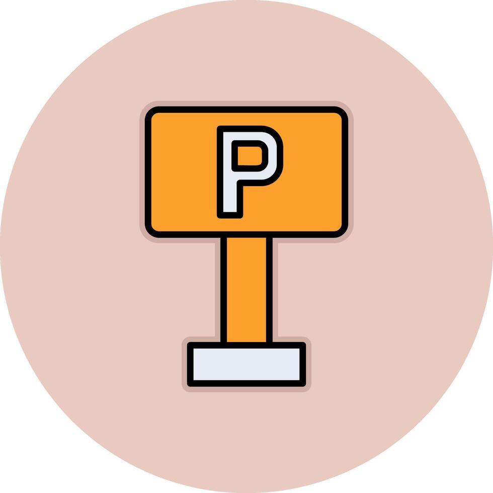 Parking Sign Vector Icon