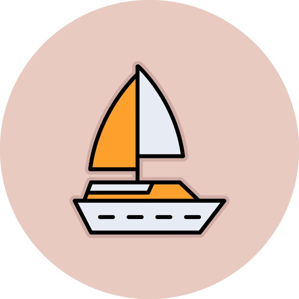 icono de vector de barco