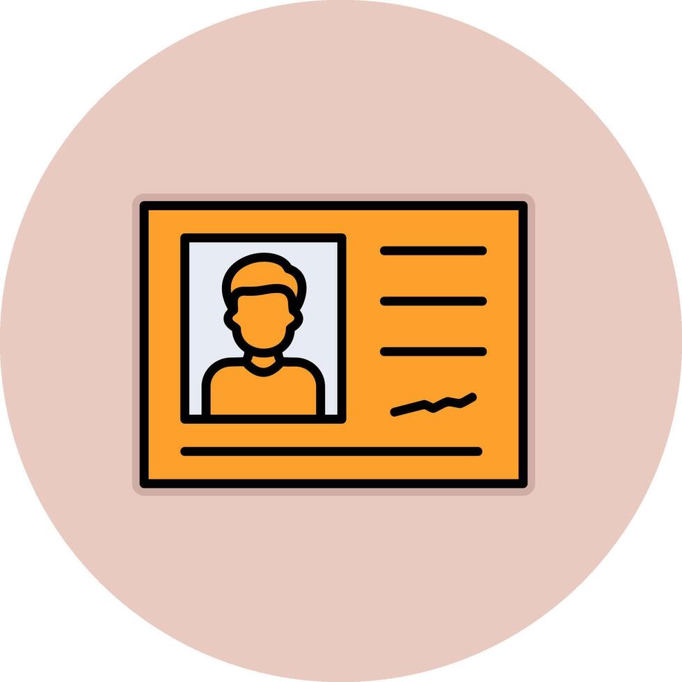 Identification Card Vector Icon