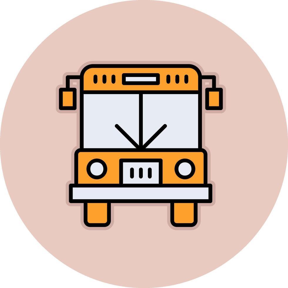 icono de vector de bus