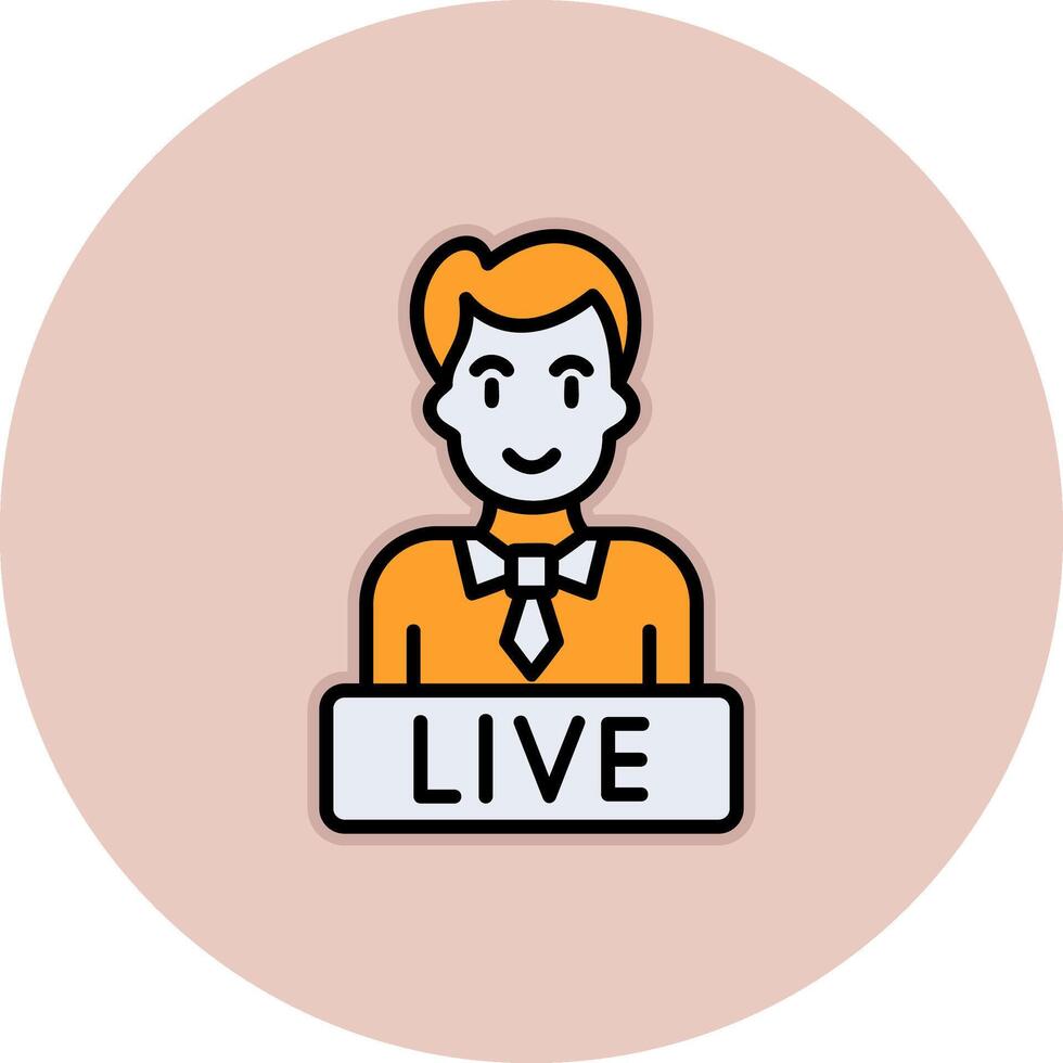 Live News Vector Icon