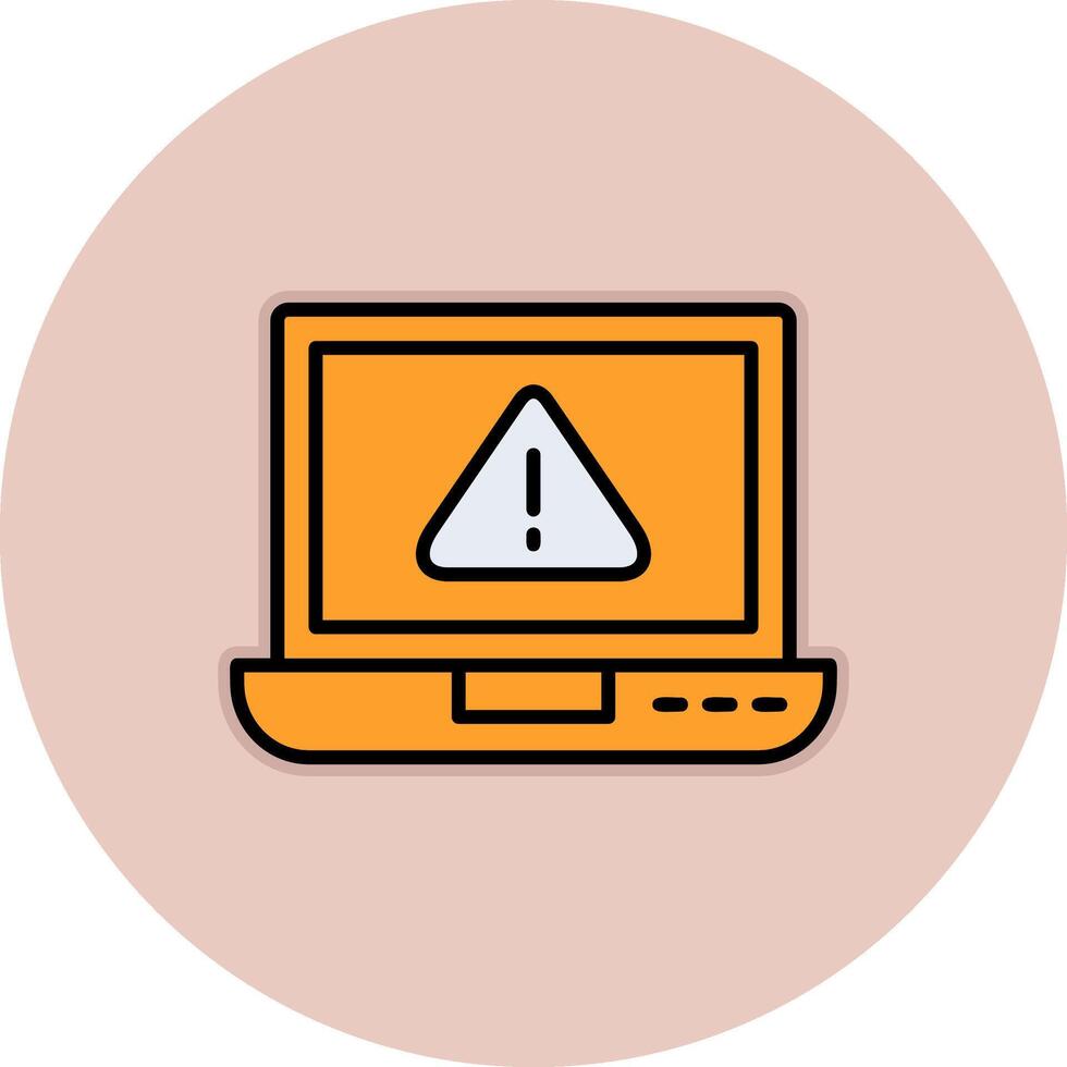 laptop Virus Vector Icon