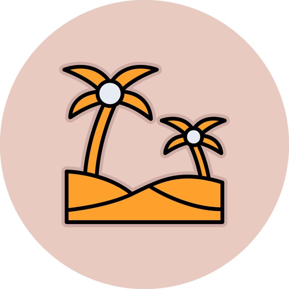 Oasis Vector Icon