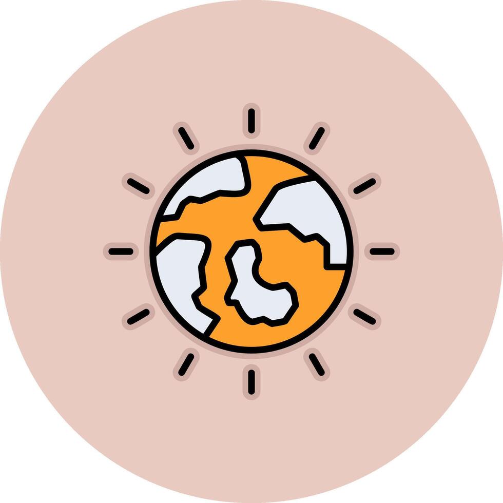 icono de vector de día de la tierra