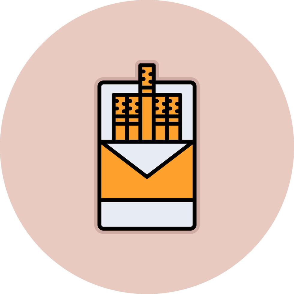 Cigarette pack Vector Icon