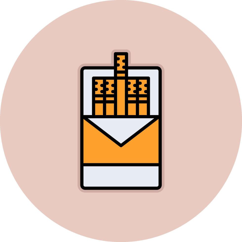 Cigarette pack Vector Icon