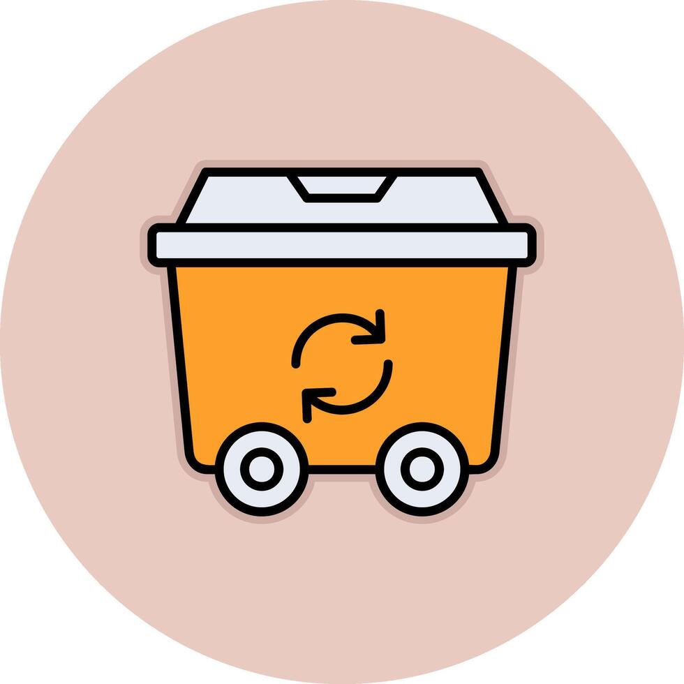 icono de vector de reciclaje