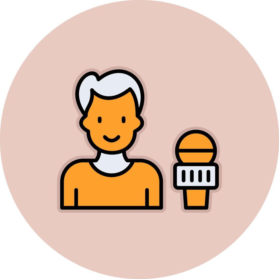 News reporter Vector Icon