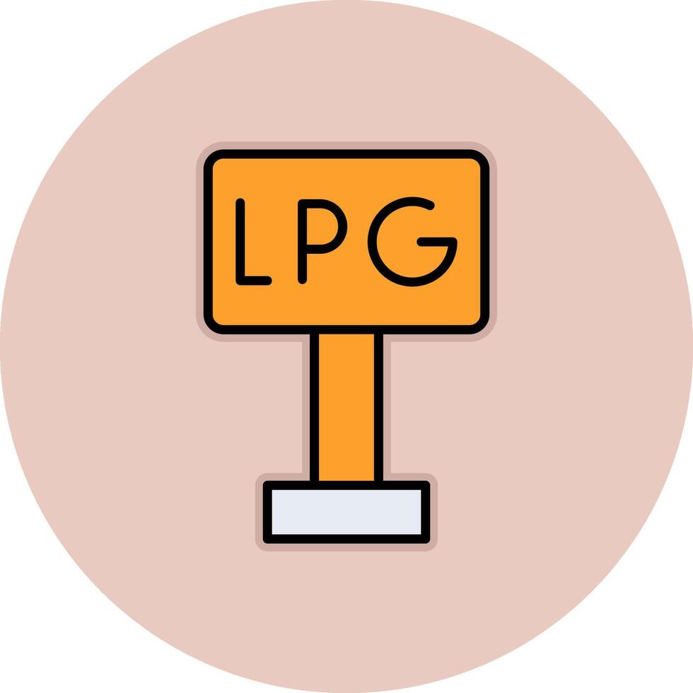 Liquefied Petroleum Gas Vector Icon