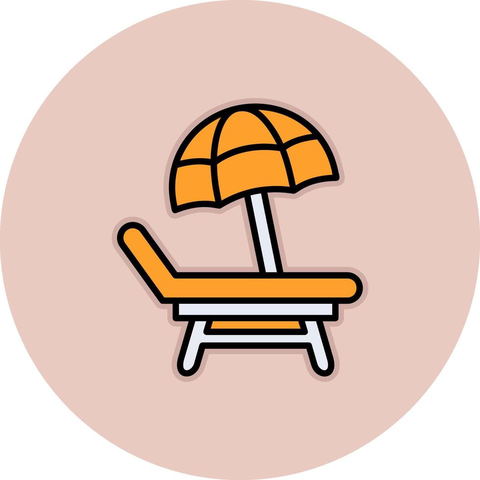 Beach Chair Vector Icon