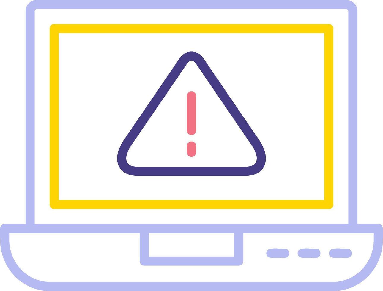 laptop Virus Vector Icon