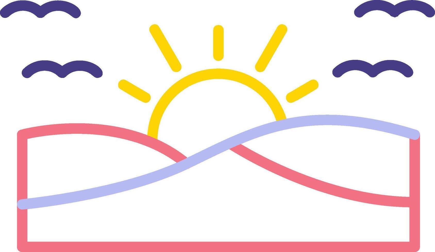 sunset Vector Icon