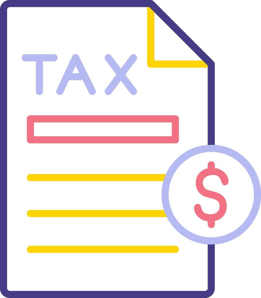 Tax Payment Vector Icon