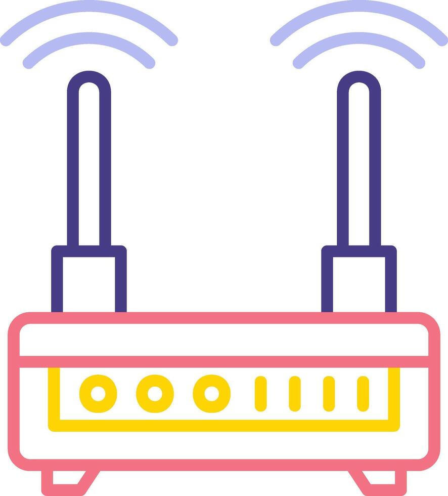 icono de vector de enrutador wifi