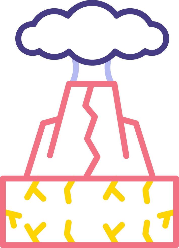 Volcano Vector Icon