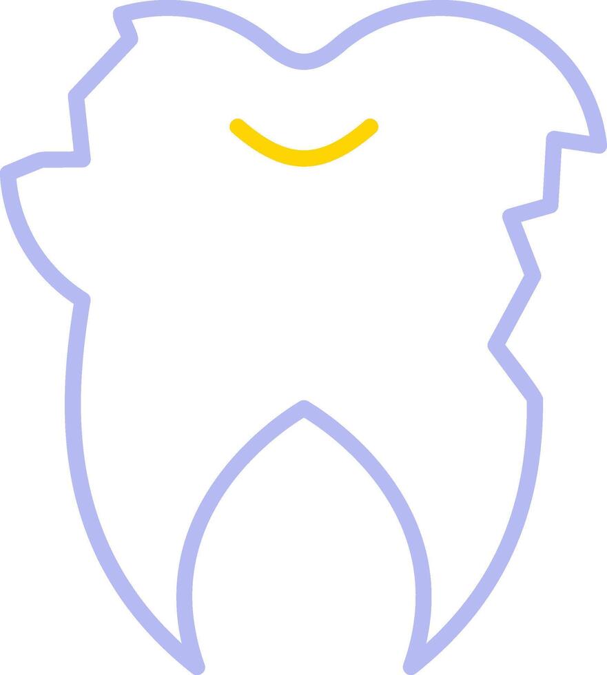Broken Tooth Vector Icon
