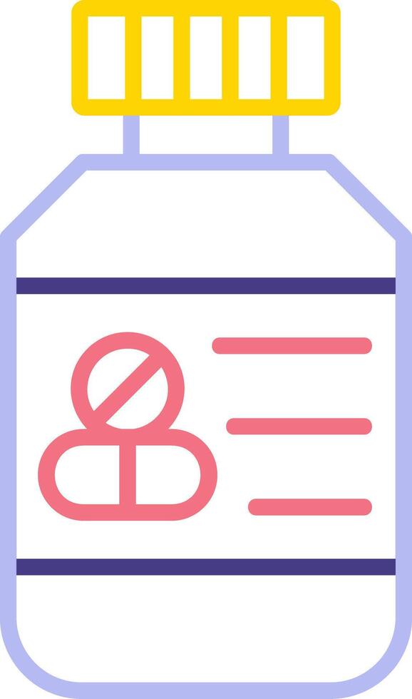 Pills Bottle Vector Icon