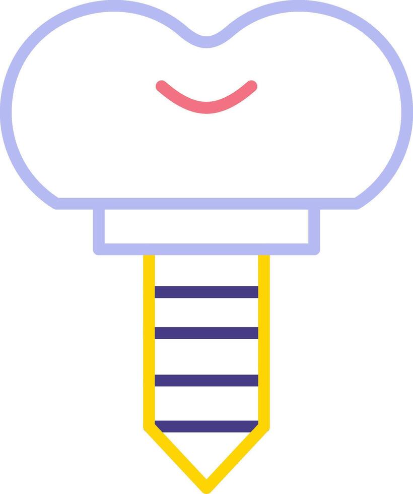 Dental Implant Vector Icon