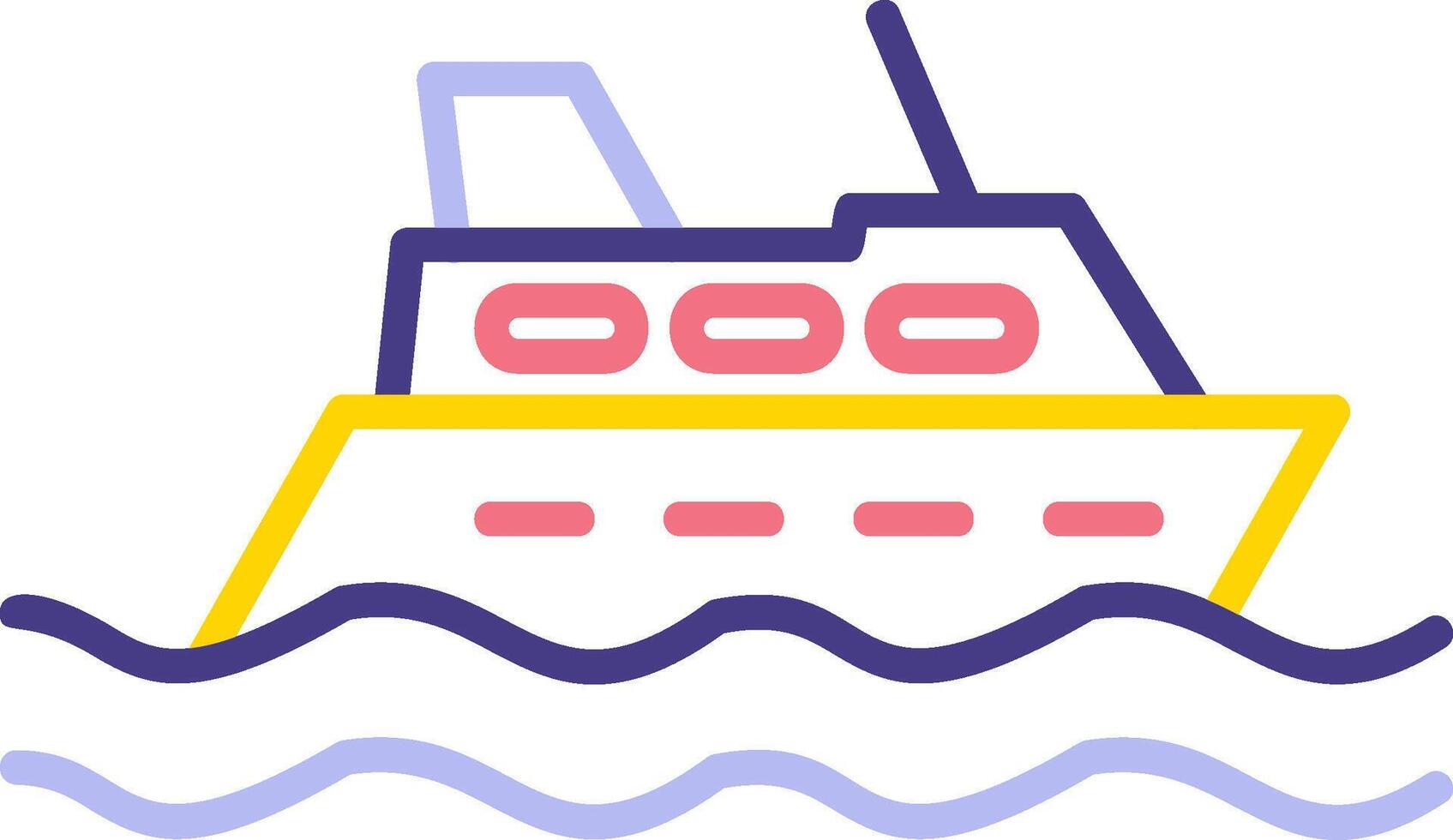 icono de vector de crucero