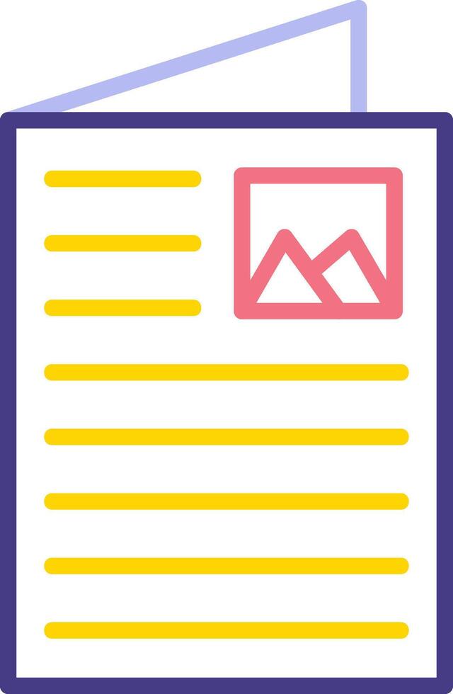 Flyer Vector Icon