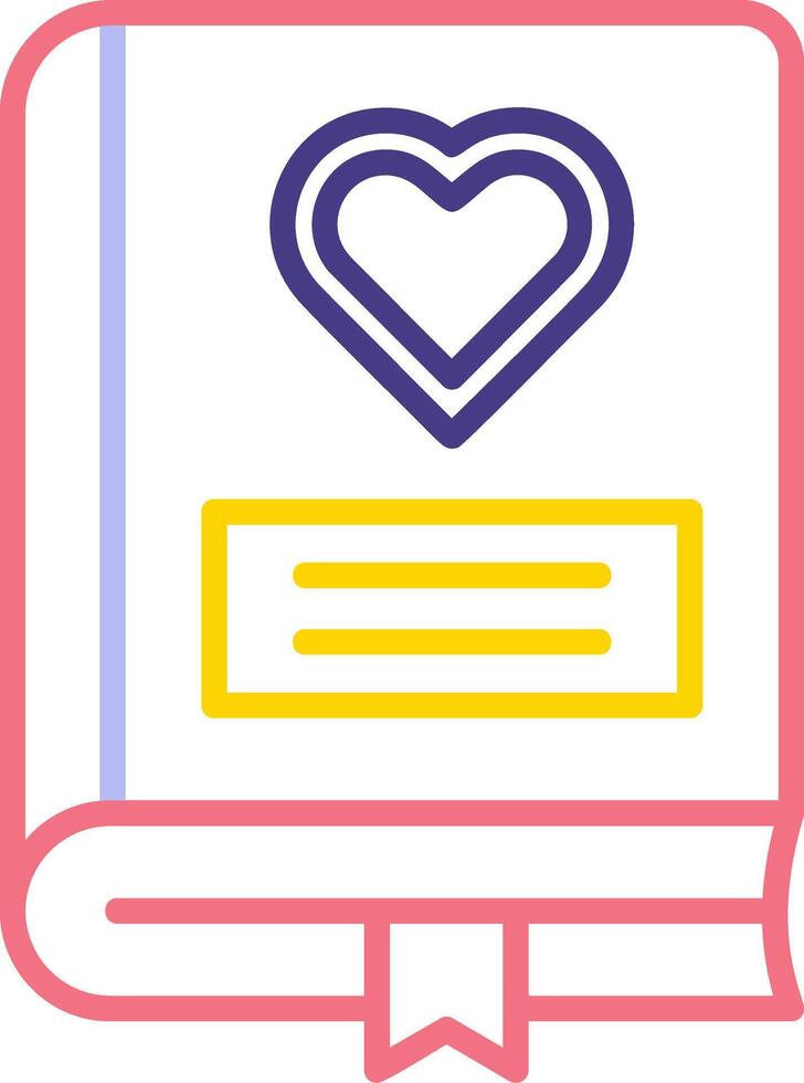 Romance Book Vector Icon