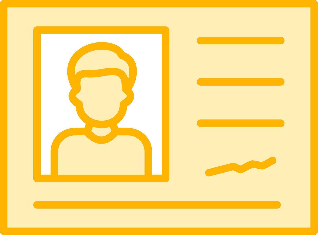 Identification Card Vector Icon