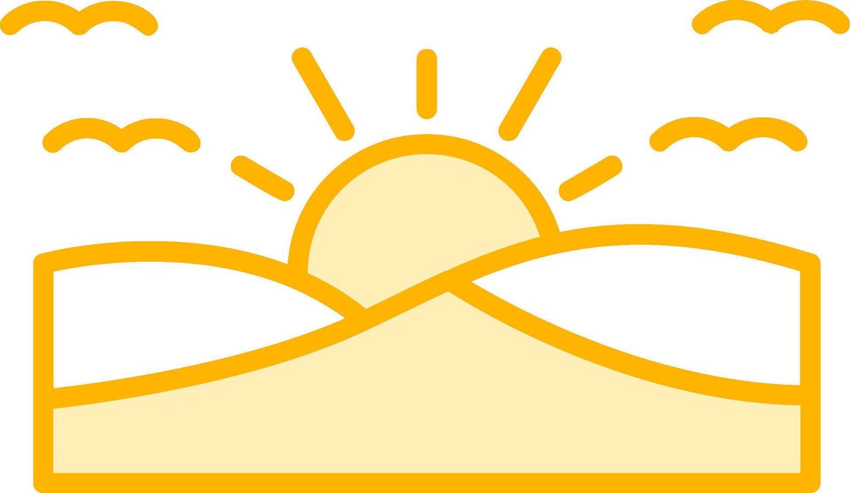 sunset Vector Icon