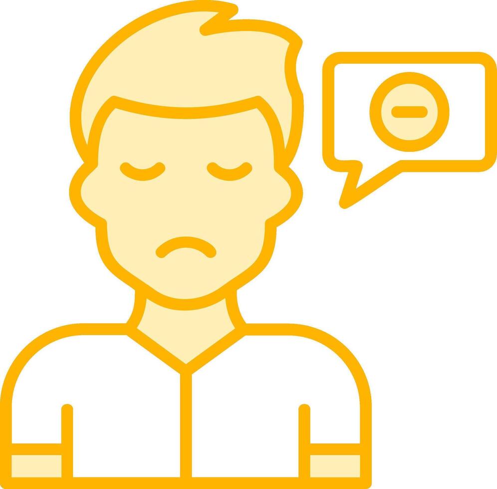 Negative Thinking Vector Icon